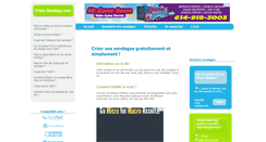 Desktop Screenshot of creer-sondage.com